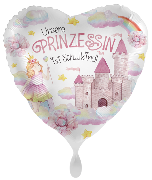 Folienballon - Schule Prinzessin - ø 43cm